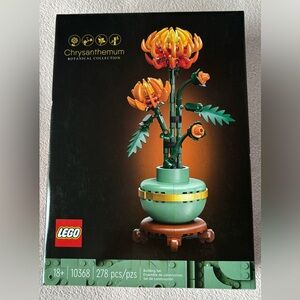 LEGO Orange and Yellow Chrysanthemum Floral Build